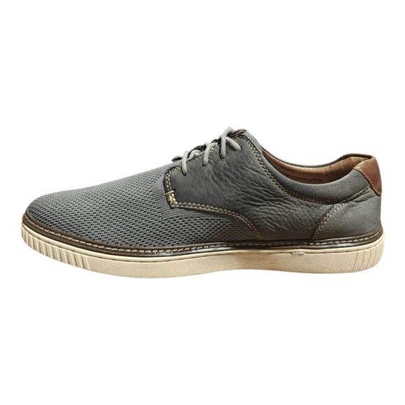 JOHNSTON & MURPHY Walden Mixed Media Oxfords In Graphite Grey Size 9M